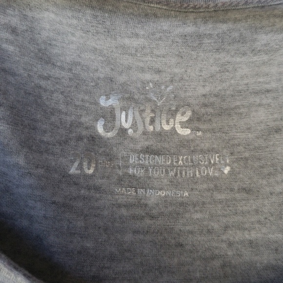 Justice shirt sz 20 - Picture 3 of 3